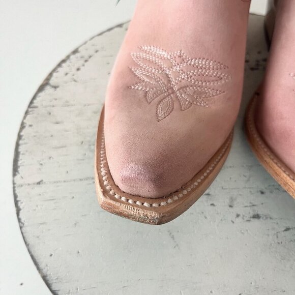 Lane SMOKESHOW Pink Cowboy Bootie Womens 8.5 Short Western Cowgirl Ankle Boots - Picture 8 of 14